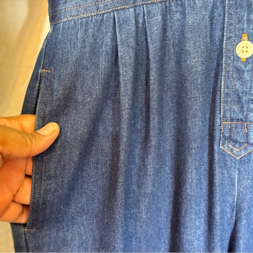 Vintage 80s/90s Perry Ellis America x Levi Strauss Denim Jumpsuit (S) - Picture 6 of 16